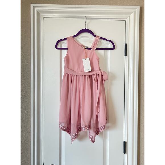 New GRACE KARIN Girls Summer Dress One Shoulder Midi Dress Size 6 - Picture 4 of 14